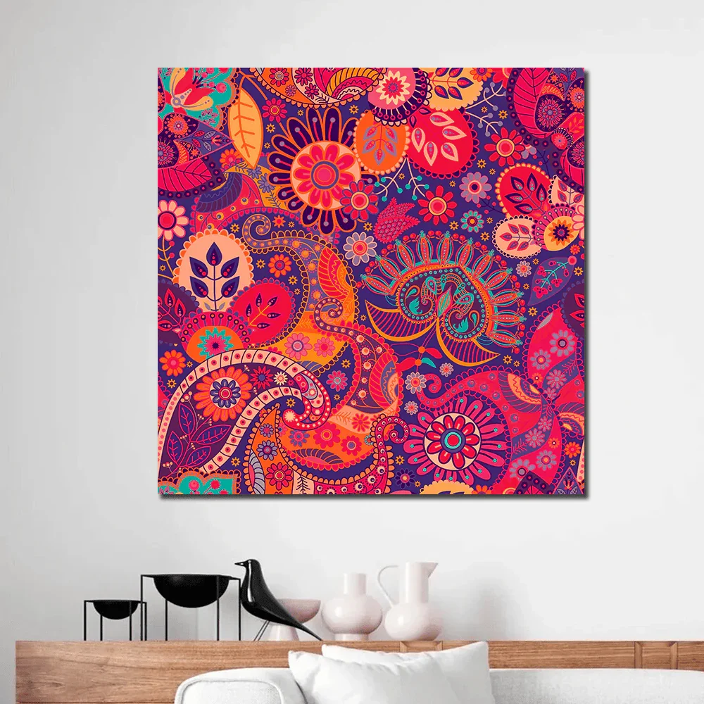 Tableau Vivid Mosaic – Art Floral - Image 1 of 3