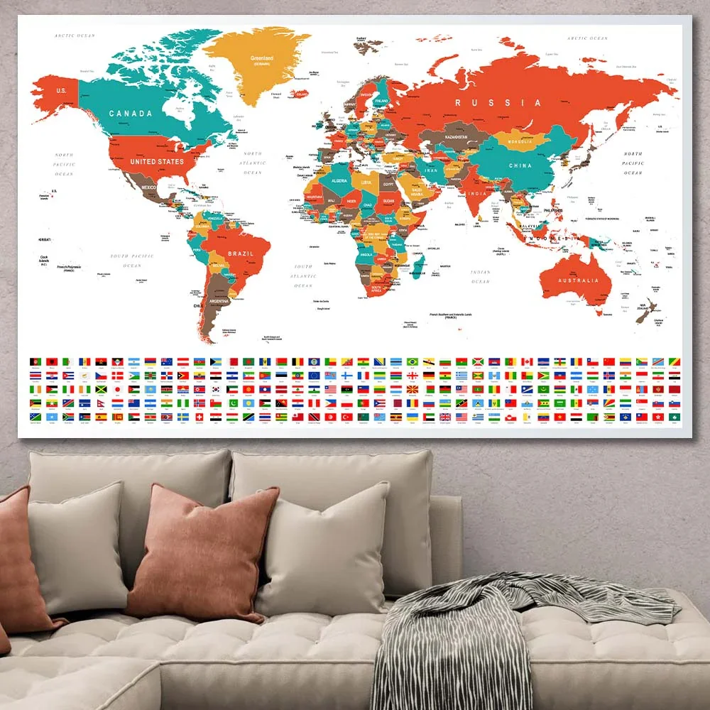 Tableau Global Heritage – Carte Du Monde - Image 1 of 4