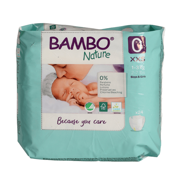 Bambo Nature Couche Bébé 1-3 Kg (taille 0) - Image 1 of 1