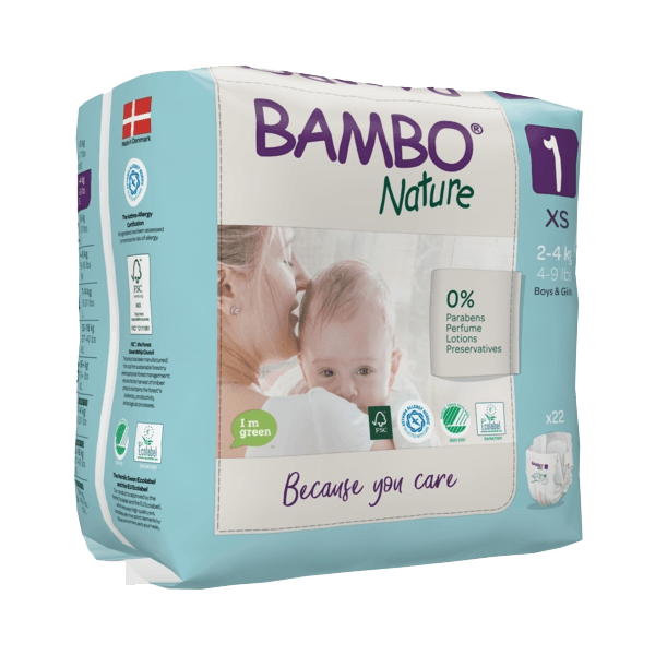 Bambo Nature Couche Nouveau Né 2-4 Kg (taille 1) - Image 1 of 1