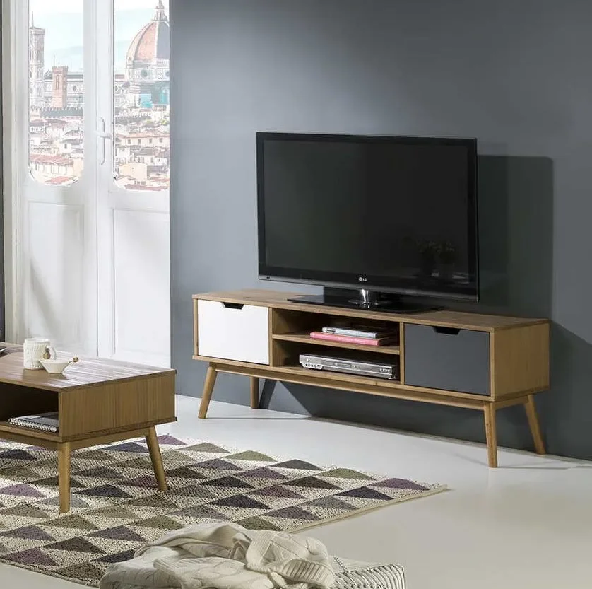 Cusco Meuble Tv Avec 2 Portes 140 Cm - Image 1 of 4