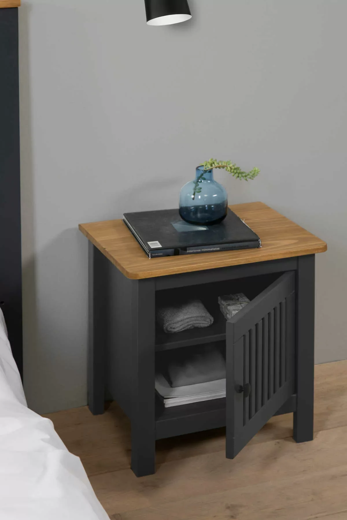 Bruna Table De Chevet Gris - Image 1 of 4