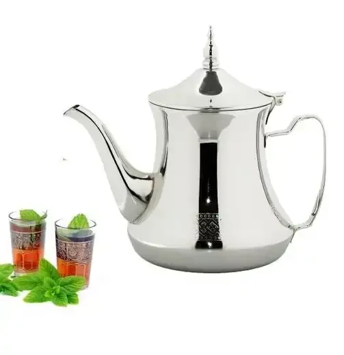 Théière Marocaine Moderne En Inox – 48 Oz – Design Élégant Et Durable - Image 1 of 2