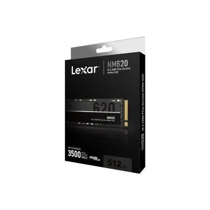 Disque Ssd - Lexar - Nm620 - 1 To - Pcie Gen3*4 Nvme - Vitesse Jusquà 3300 Mo/s - Image 1 of 2