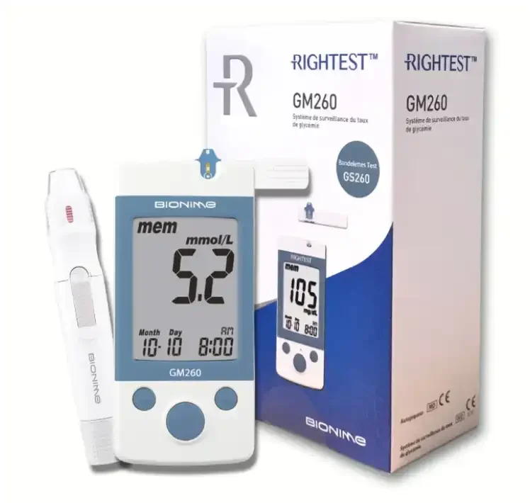 Glucomètre Numérique Bionime Rightest Gm260 – Mesure Précise De La Glycémie - Image 1 of 2