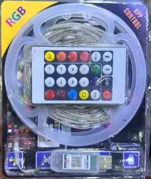 Kit Guirlande Lumineuse Led Rgb Avec Télécommande Et Contrôle Par Application - Image 1 of 4