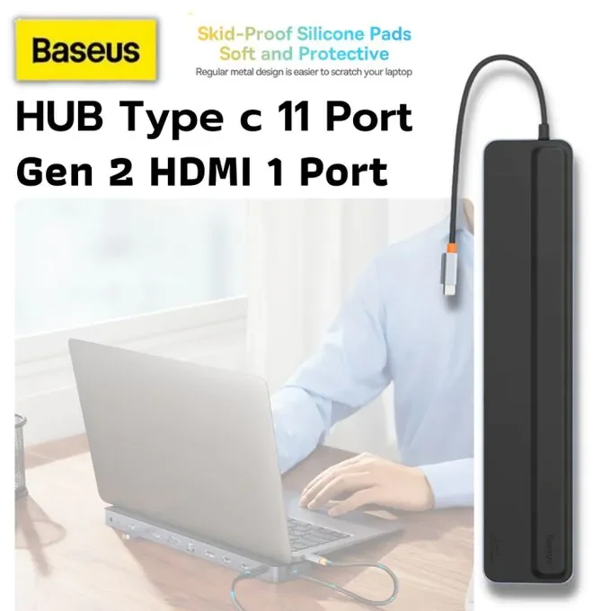 Hub 11 En 1 Usb Type-c Vers Hdmi 4k 60hz, Station D'accueil - Image 1 of 4