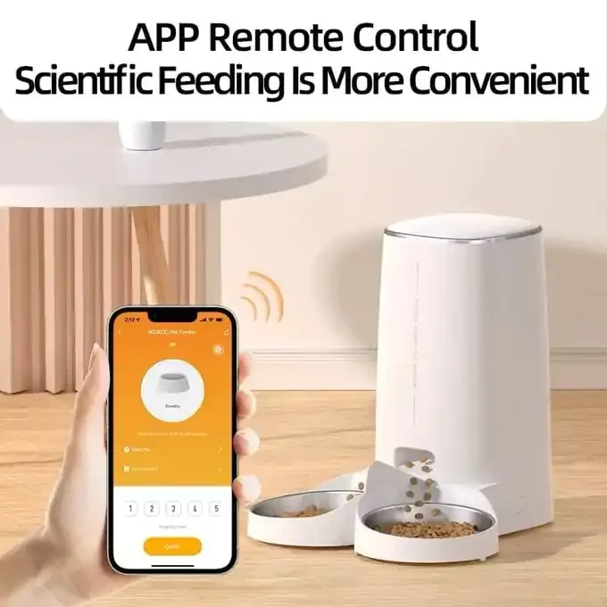 Rojeco 4l Distributeur Automatique De Nourriture Pour Animaux Domestique, 2,4 G Wifi - Image 1 of 4