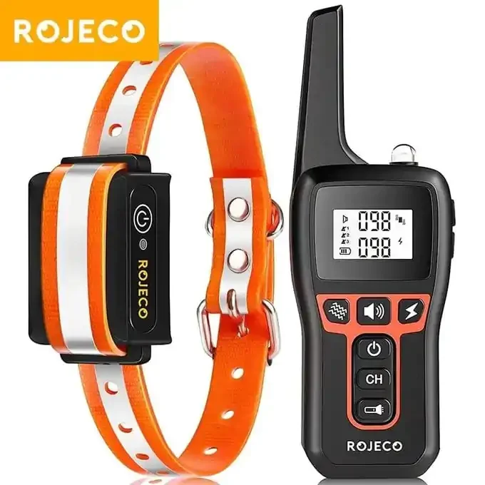 Collier De Dressage Électrique Rojeco 1000m - Pour Une Éducation Canine Douce Et Efficace 🐾 - Image 1 of 4