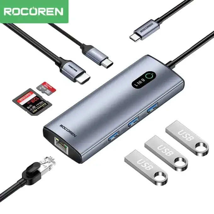 Station d’Accueil 8-en-1 – USB-C Multiport - Image 1 of 4