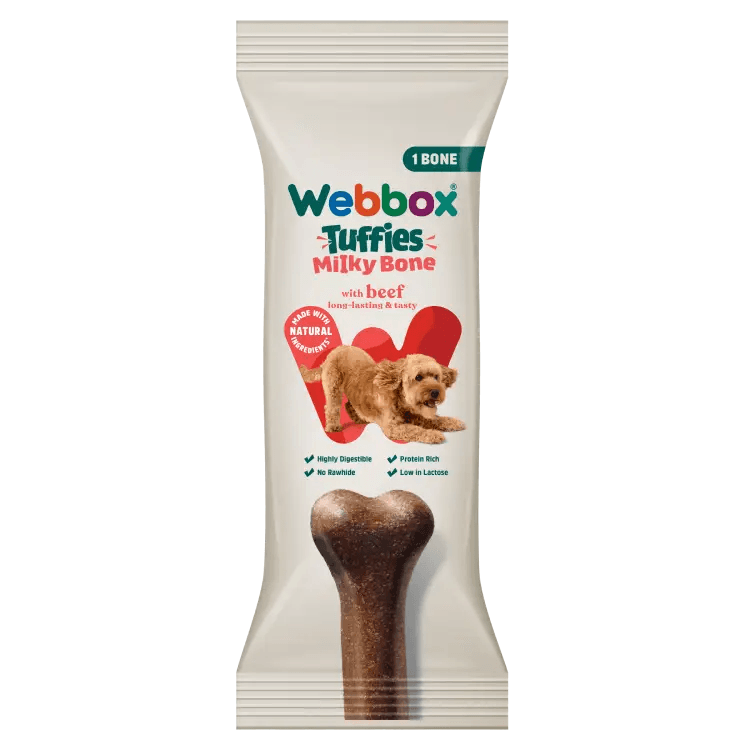 Tuffies Milky Bone Avec Bœuf Gâterie Pour Chien - Image 1 of 2