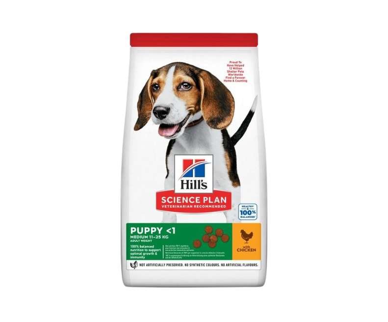 Croquettes Hills Chiot Taille Moyenne Au Poulet – 14 Kg - Image 1 of 1