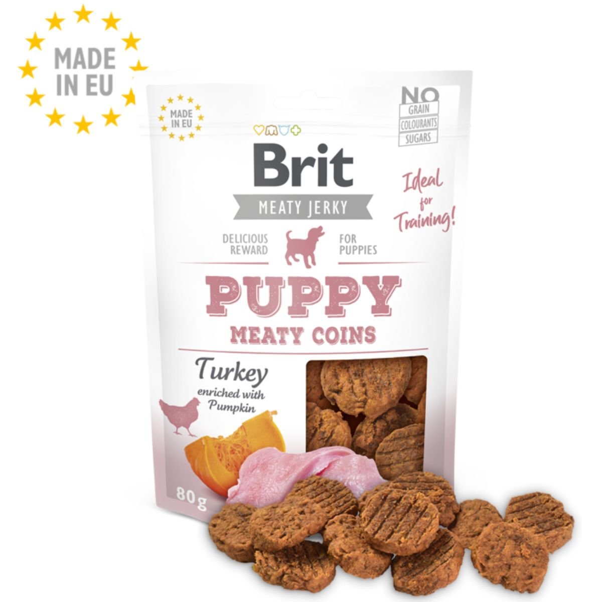 Brit Jerky Pièces De Viande Pour Chiot À La Dinde 80 G - Image 1 of 1
