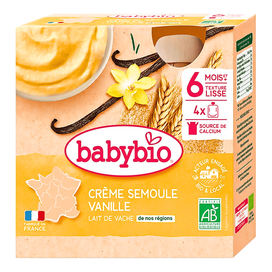 Gourde Crème Semoule Vanille 4x85g - Image 1 of 1