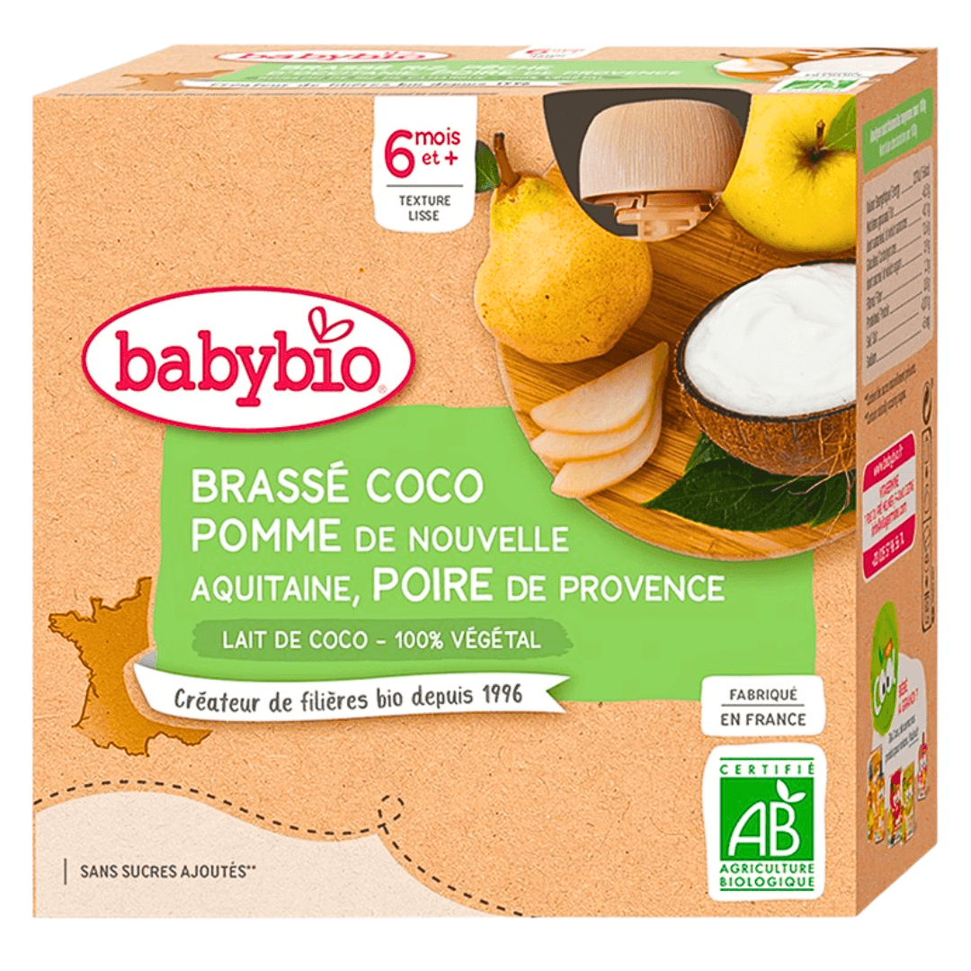Gourde Brasse Coco Pomme Poire 4x85g - Image 1 of 1