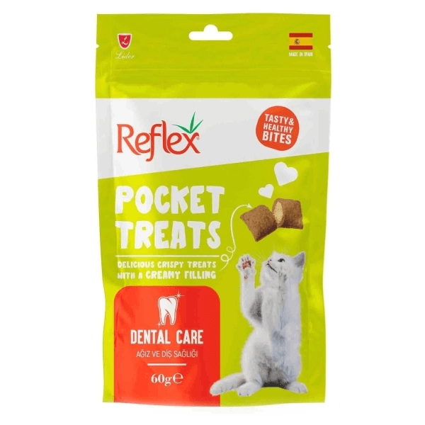 Réflexe Friandises Pocket Treats Pour Chat Pour La Santé Dentaire 60 Gr - Image 1 of 1