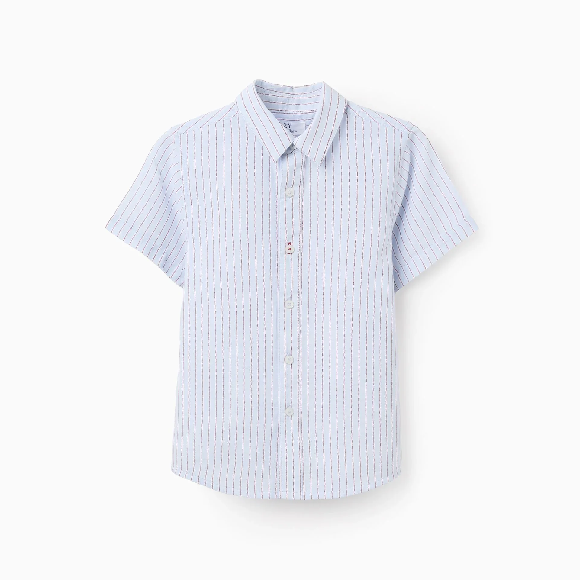 Chemise En Coton À Manches Courtes Et Rayures - Image 1 of 3