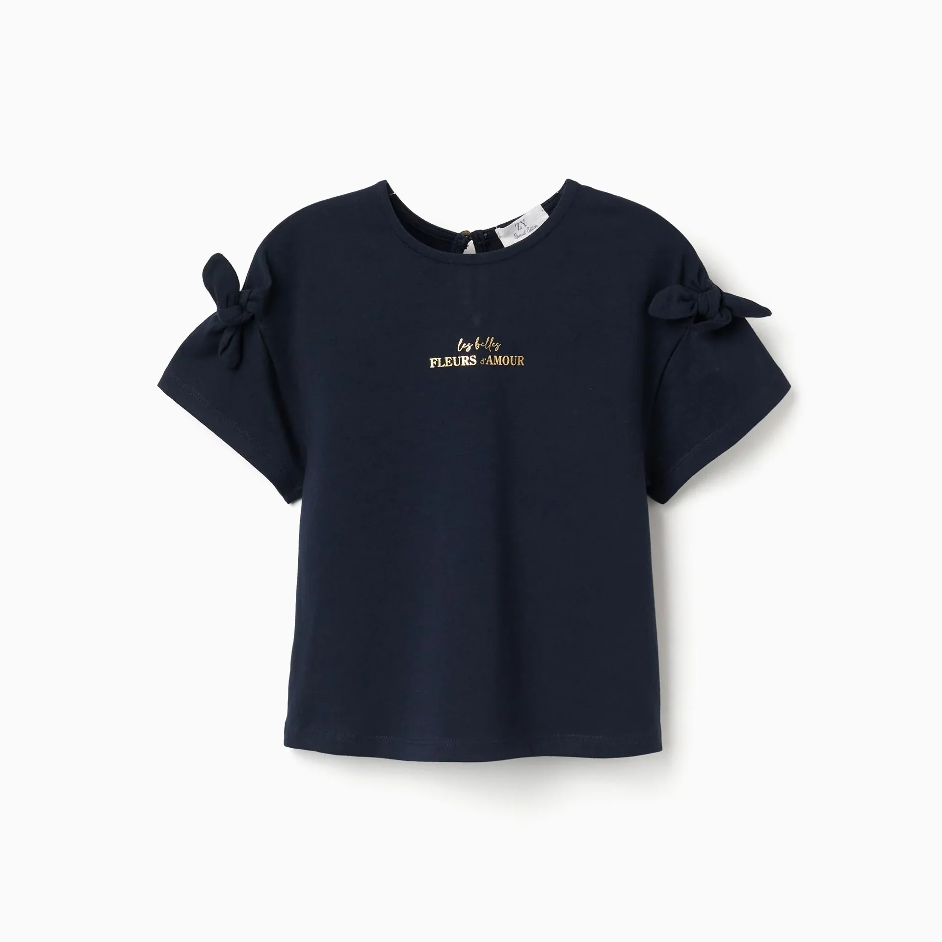 T-shirt Avec Imprimé Et Nœuds Décoratifs - Image 1 of 3