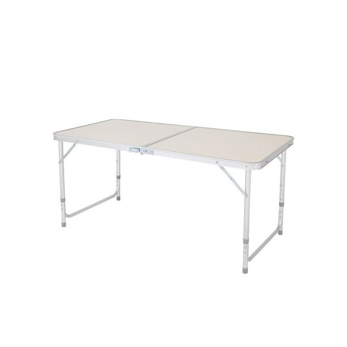 Table Camping Pliable Réglable Aluminium 120x60 Cm - Image 1 of 4