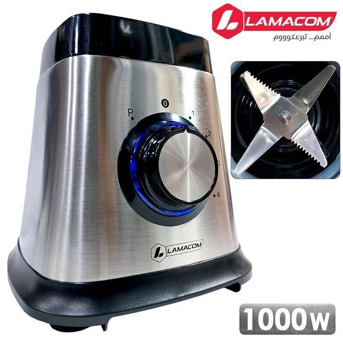 Lamacom Blender Haute Vitesse, 1000w - Original, 4 Vitesses + Fonction Pulse - Mixeur Multifonctionnel, Qualité - Image 1 of 3
