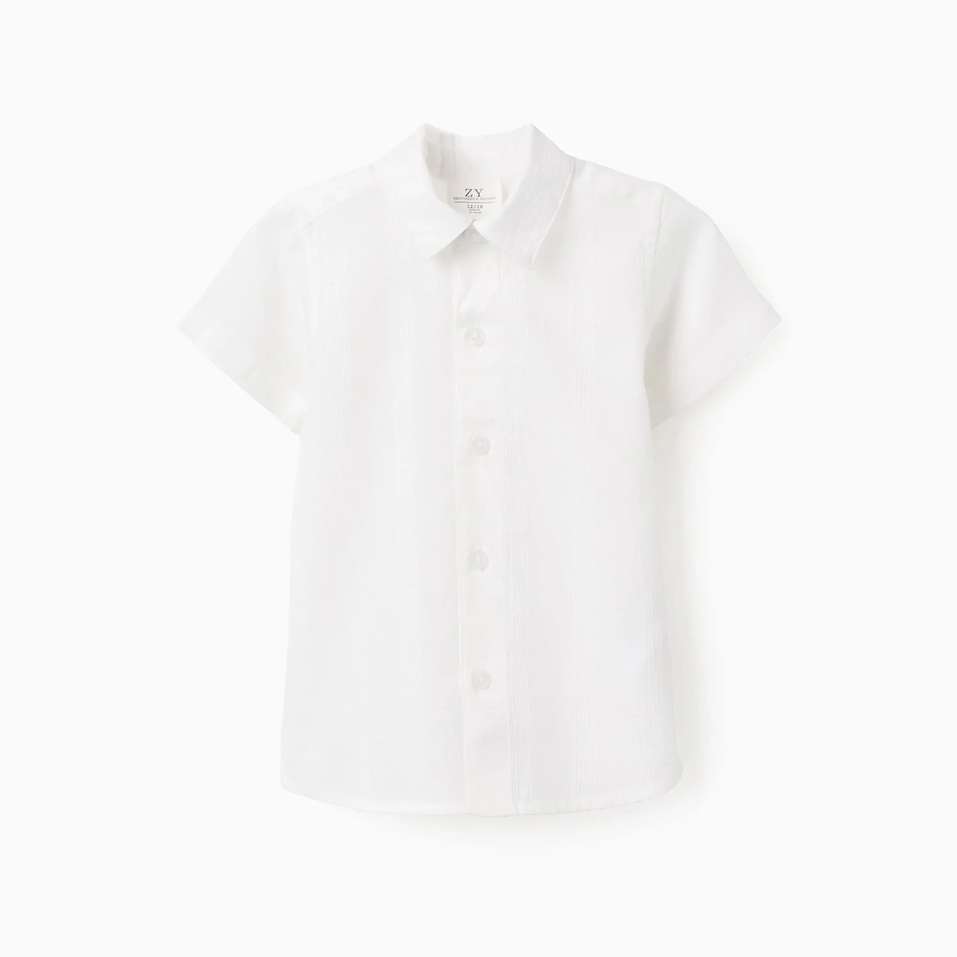 Chemise Texturée À Manches Courtes Pour Bébé Garçon B&s - Image 1 of 1