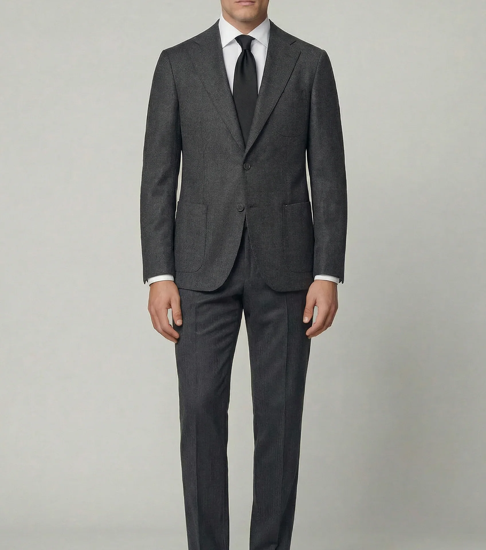 Arezzo Suit – Charcoal Grey – Zignone Fabric – 96% Wool, 4% Cashmere - Image 1 of 4