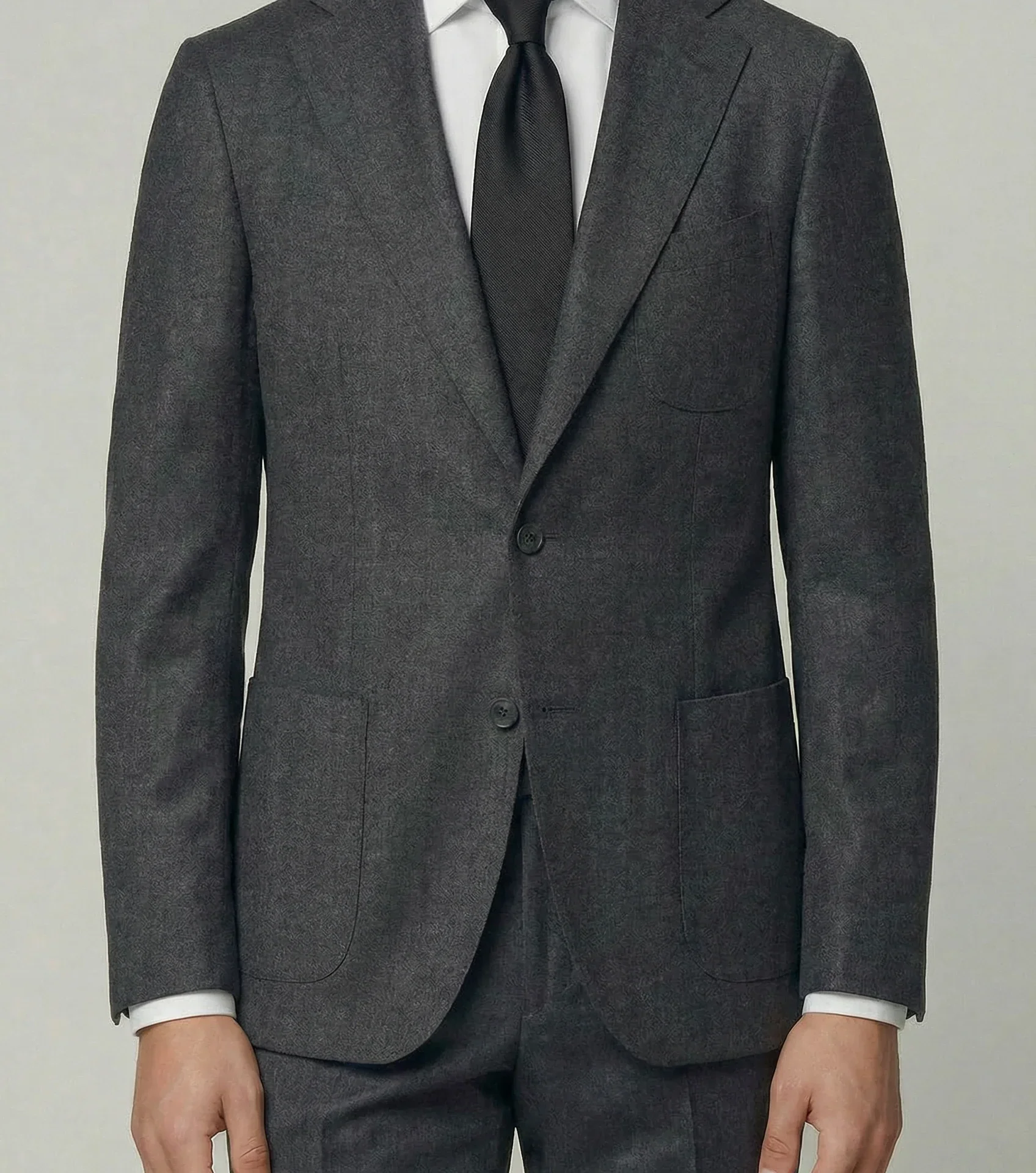 Arezzo Suit – Charcoal Grey – Zignone Fabric – 96% Wool, 4% Cashmere - Image 1 of 4