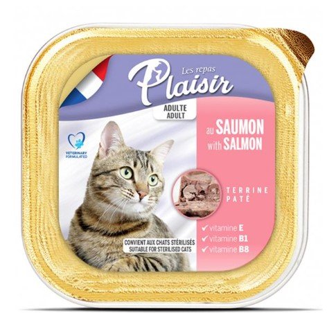 Barquette Pâtée Chat Au Saumon 100g - Image 1 of 1