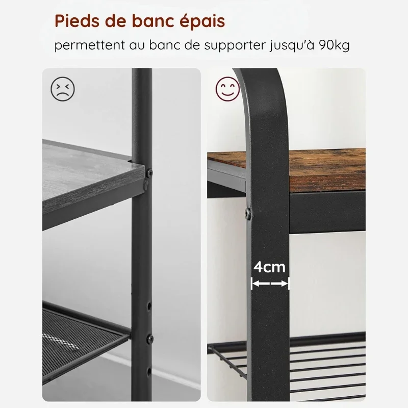 Porte-manteau Avec Banc À Chaussures Pour Entrée - Image 1 of 4