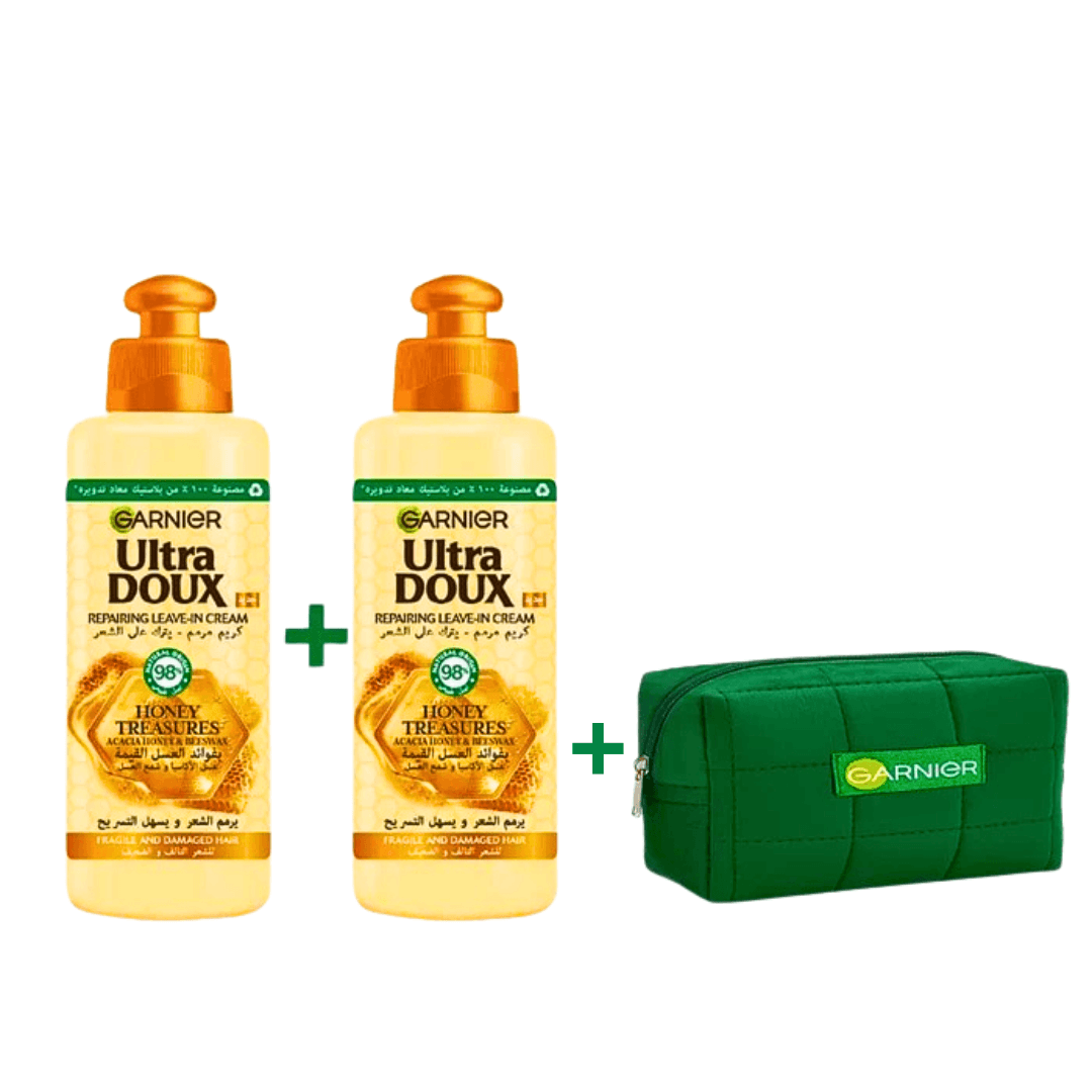 Ultra Doux Smoothing Leave In Cream X2 + Trousse - Image 1 of 1