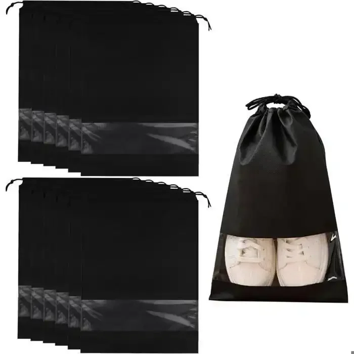 Sac À Chaussure Pouchet S 12 Pièces Imperméable Anti-poussière Fenêtre Transparente - Image 1 of 2