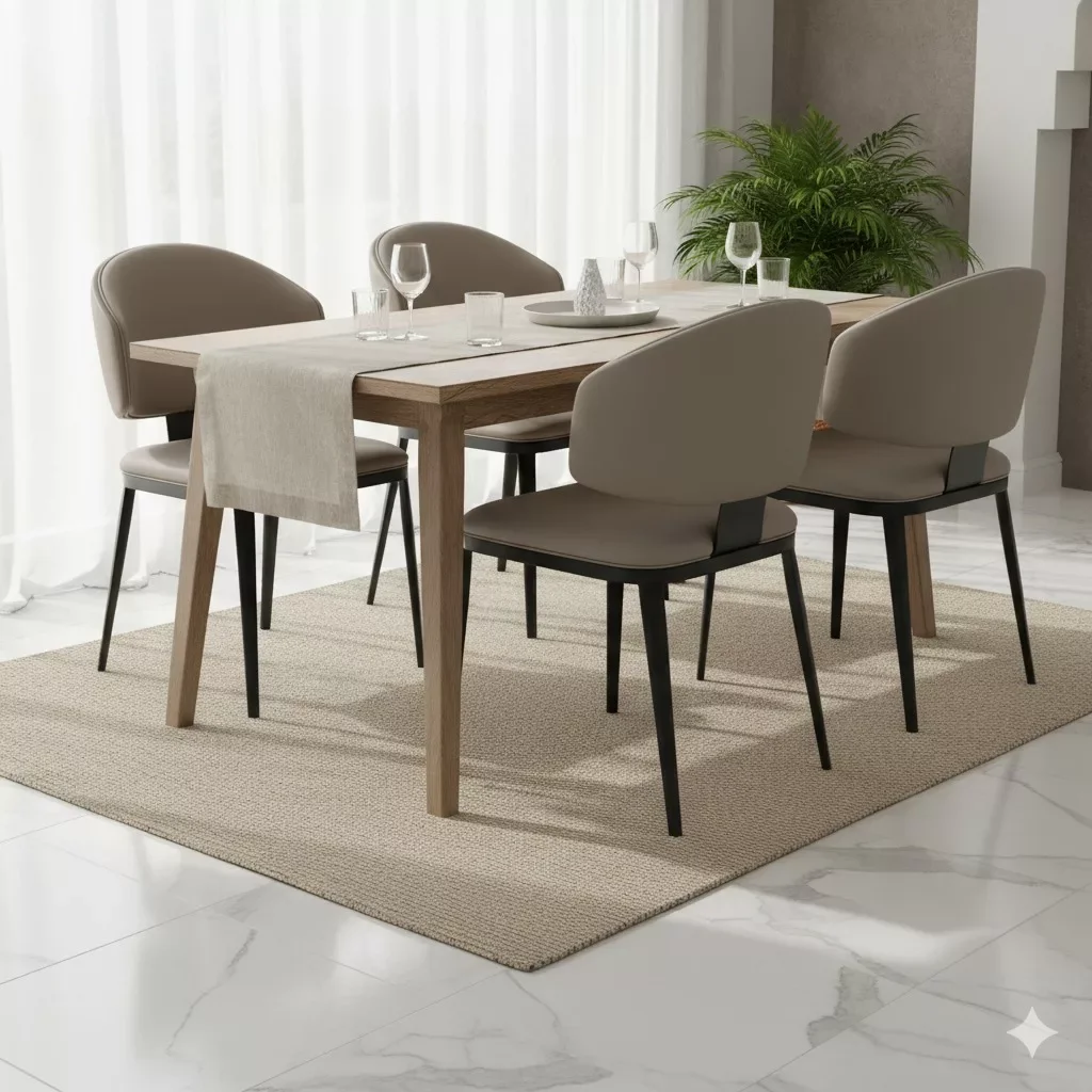 Lucie Fauteuil De Salle A Manger - Taupe - Image 1 of 4