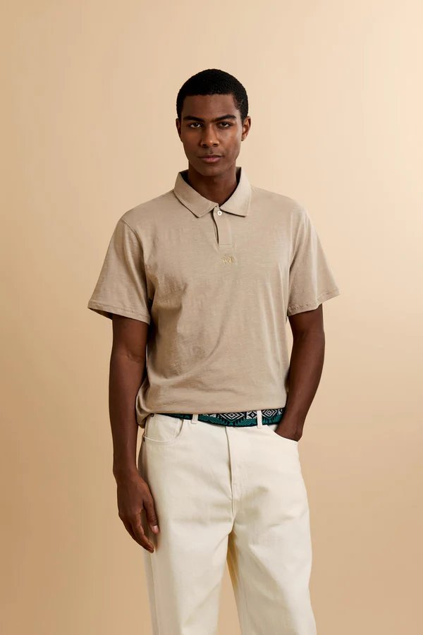 Polo En Jersey Flammé De Coton - Yoojoon - Image 1 of 4