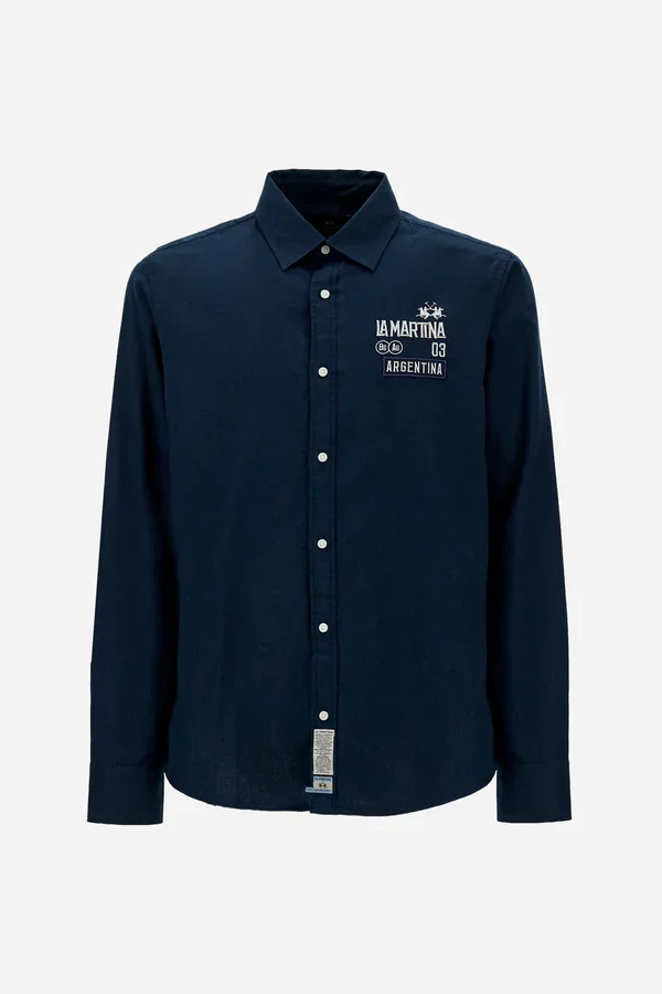 Chemise En Coton Et Lin Polo Team Argentina - Cornelio - Image 1 of 4