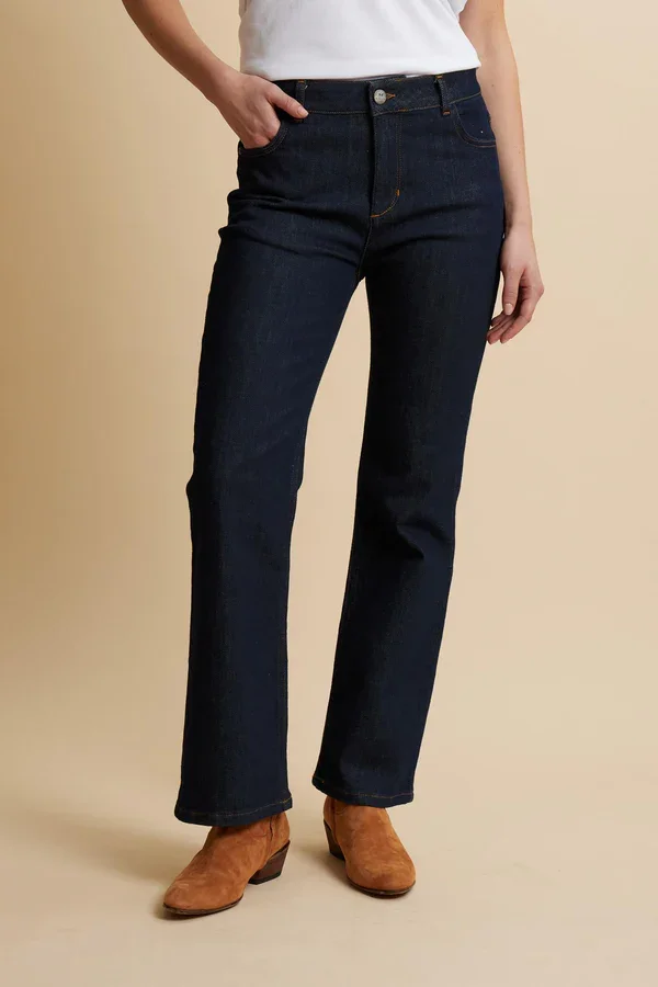 Jean Slim Fit En Denim Bleu Moyen – Donatella - Image 1 of 4