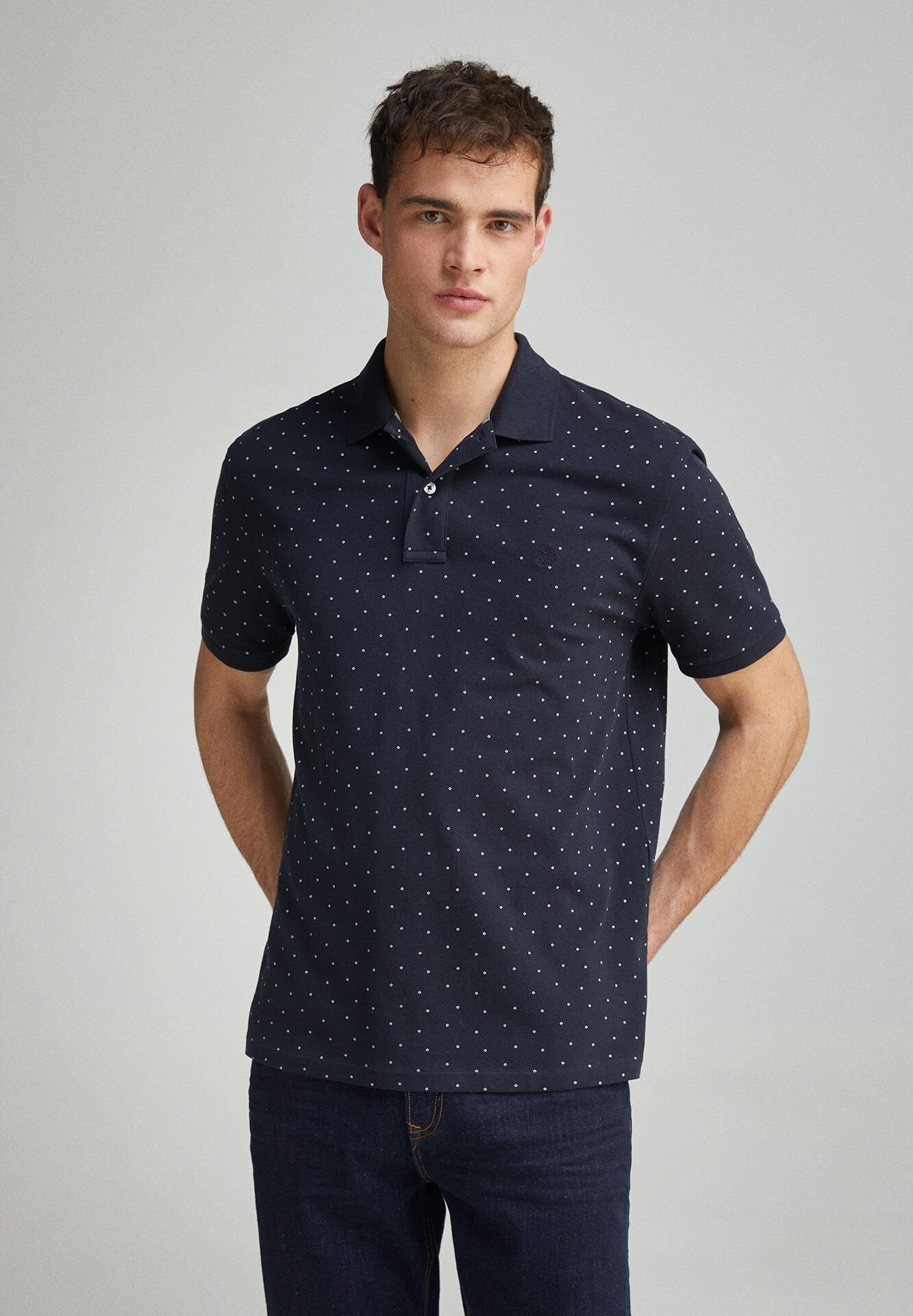 Polo Regular Fit En Piqué Imprimé All-over - Image 1 of 4