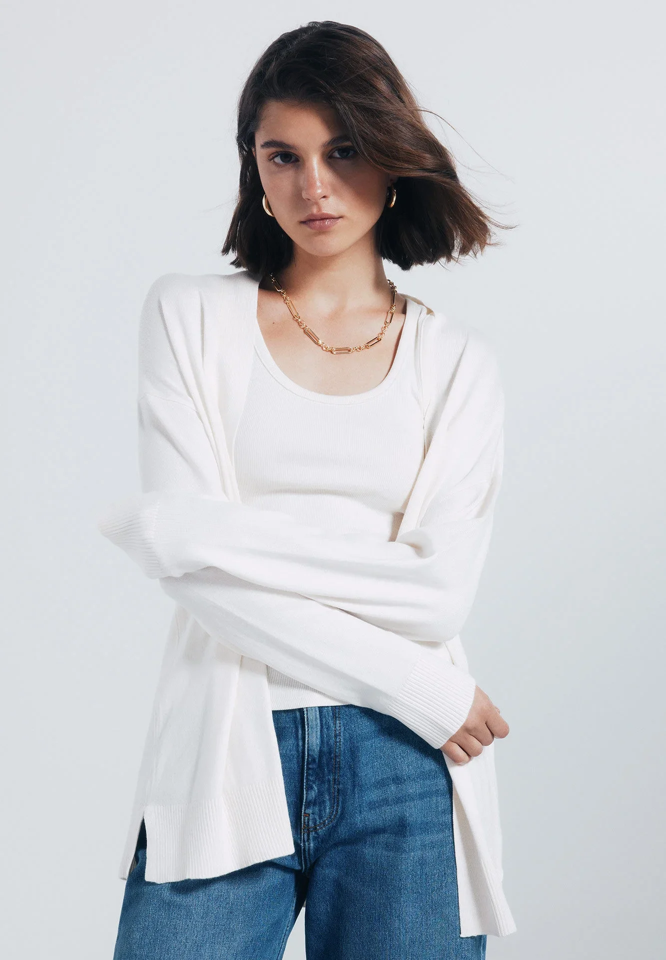 Cardigan Léger Ouvert - Image 1 of 4