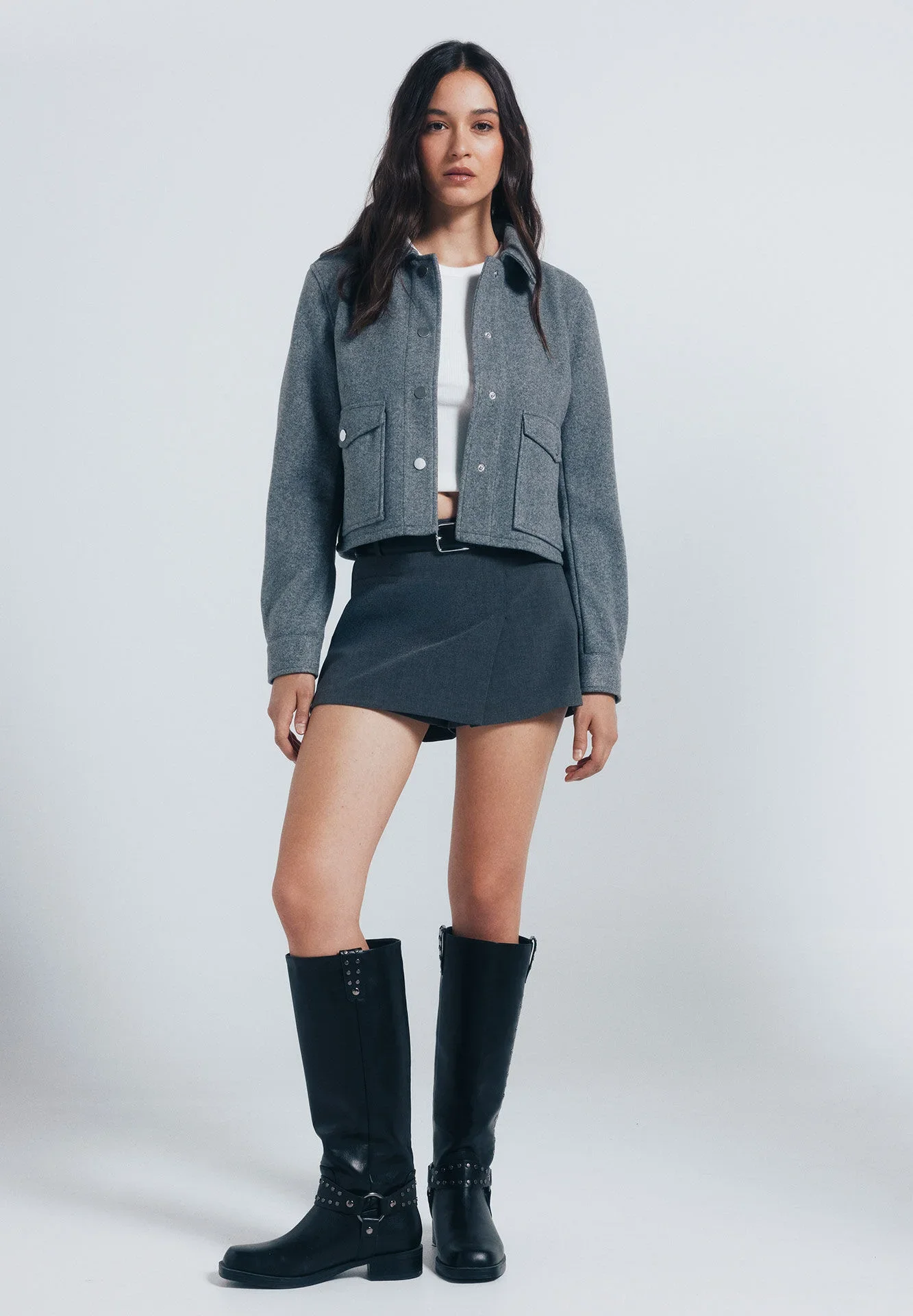 Veste Courte En Peluche - Image 1 of 4