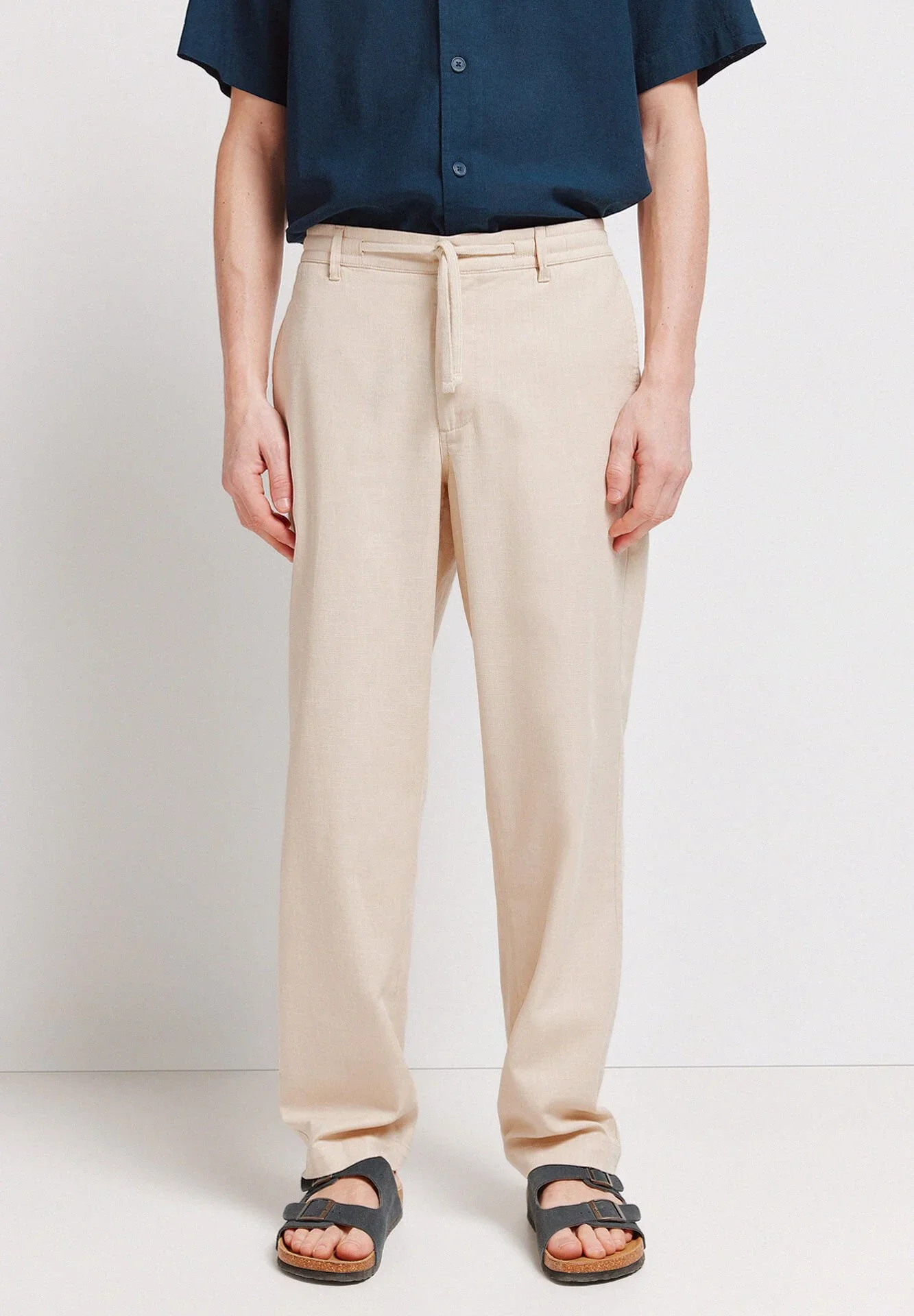 Pantalon Coupe Droite En Dobby - Image 1 of 4