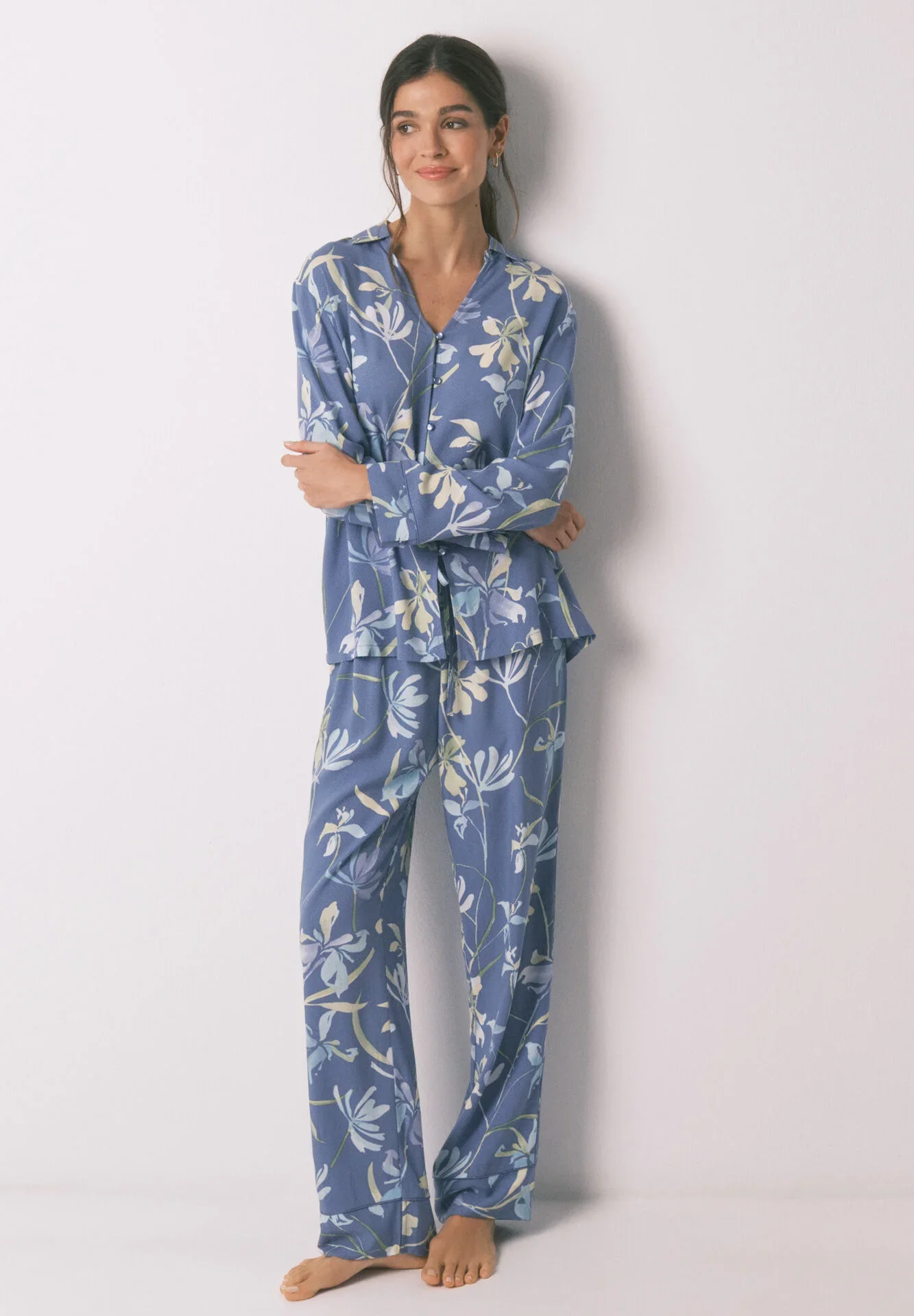 Pyjama Classique Imprimé Fleurs - Image 1 of 4