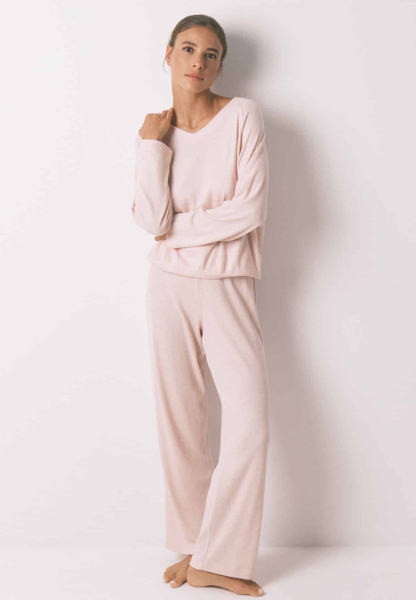 Pyjama Long Côtelé Brossé - Image 1 of 4