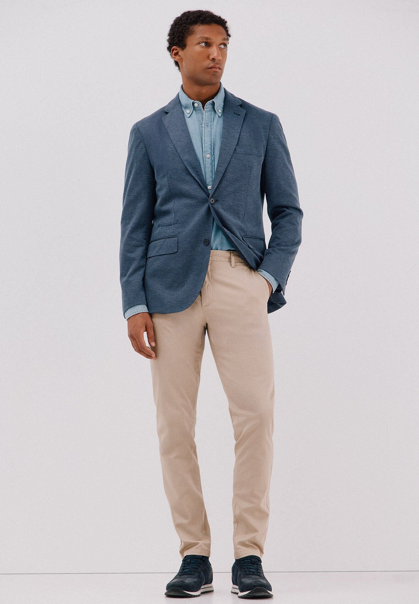 Chino Léger À Micro-imprimé - Image 1 of 4
