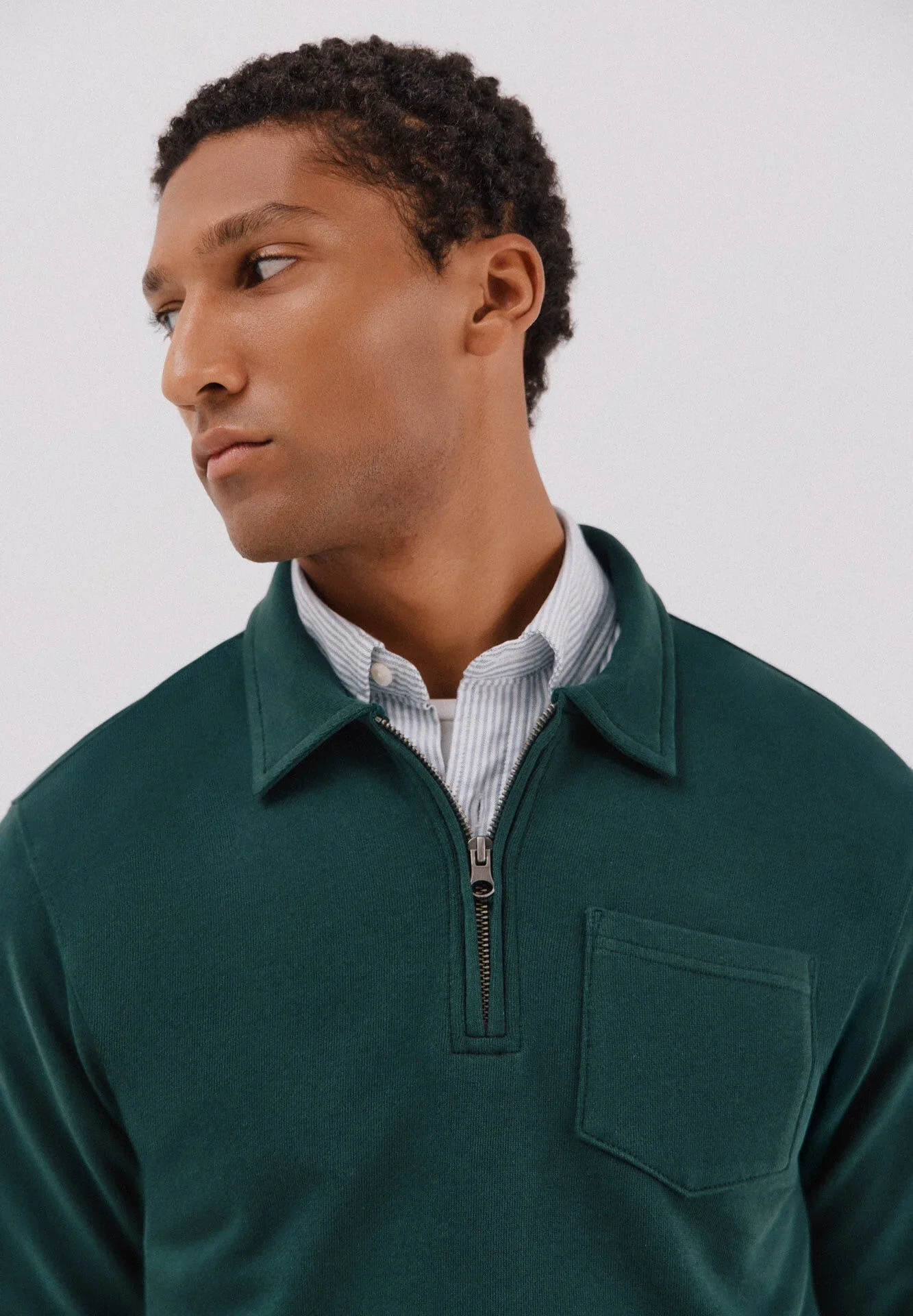 Sweatshirt À Col Polo - Image 1 of 3