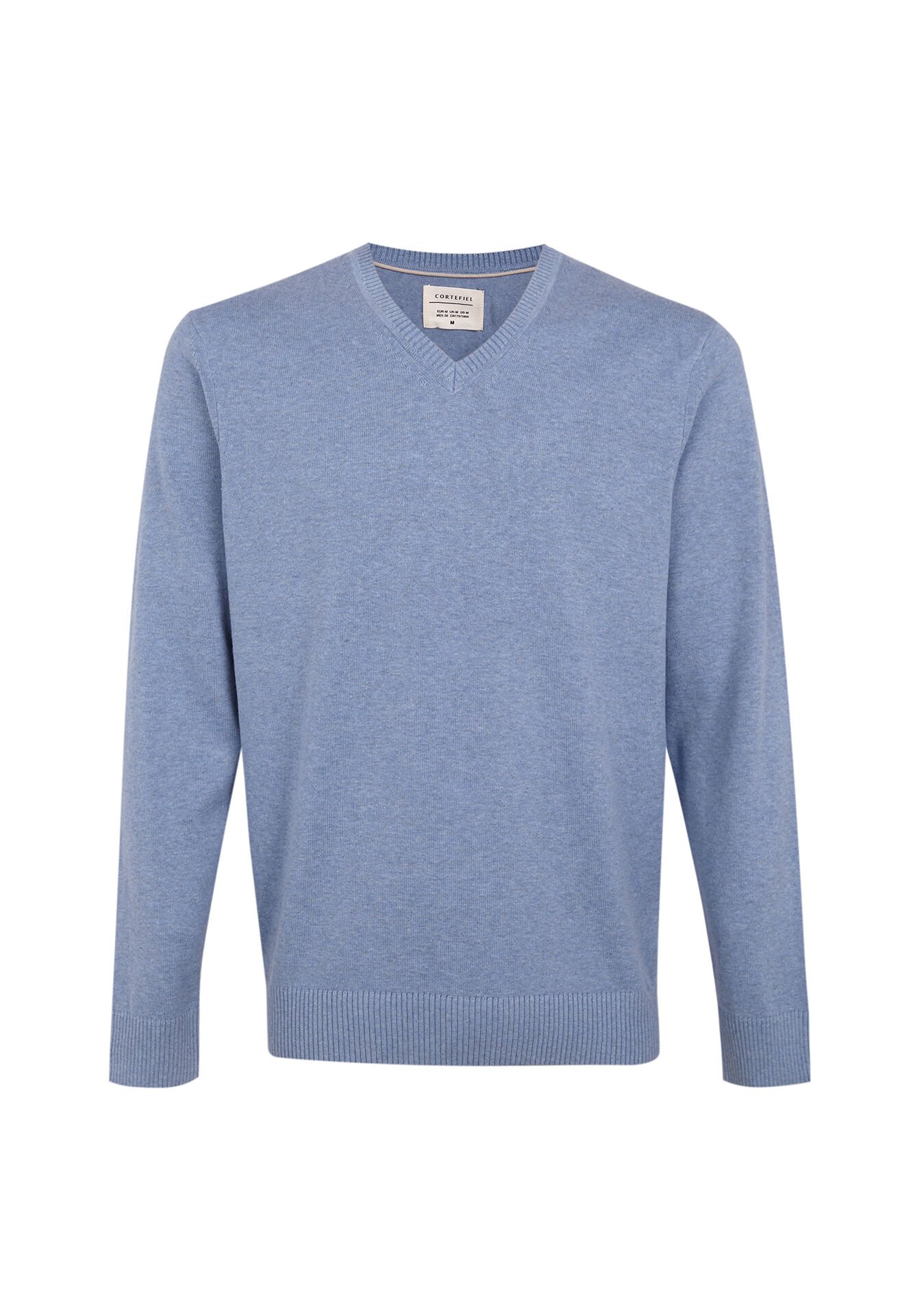 Pull col v en coton essentiel - Image 1 of 4