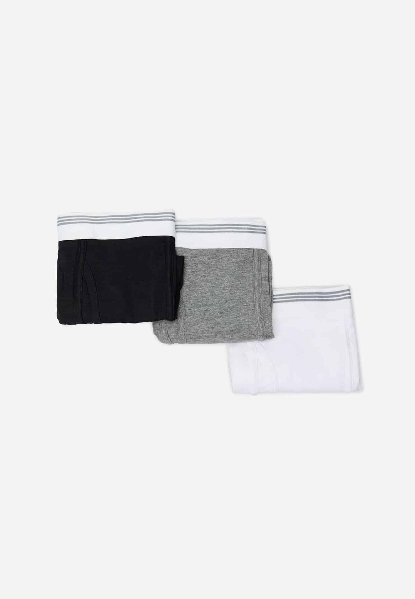 Lot De 3 Boxers En Maille Unis, 3 Couleurs - Image 1 of 2