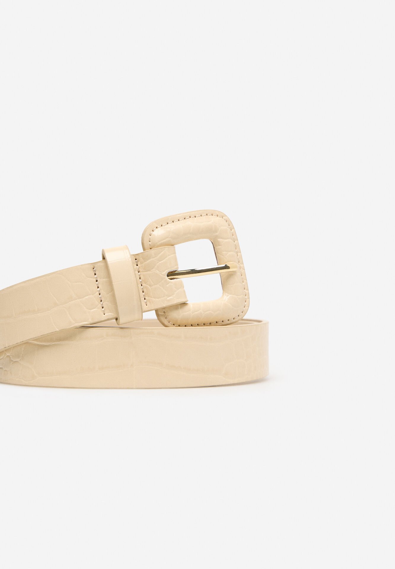 Ceinture En Cuir Avec Boucle Carrée - Image 1 of 3