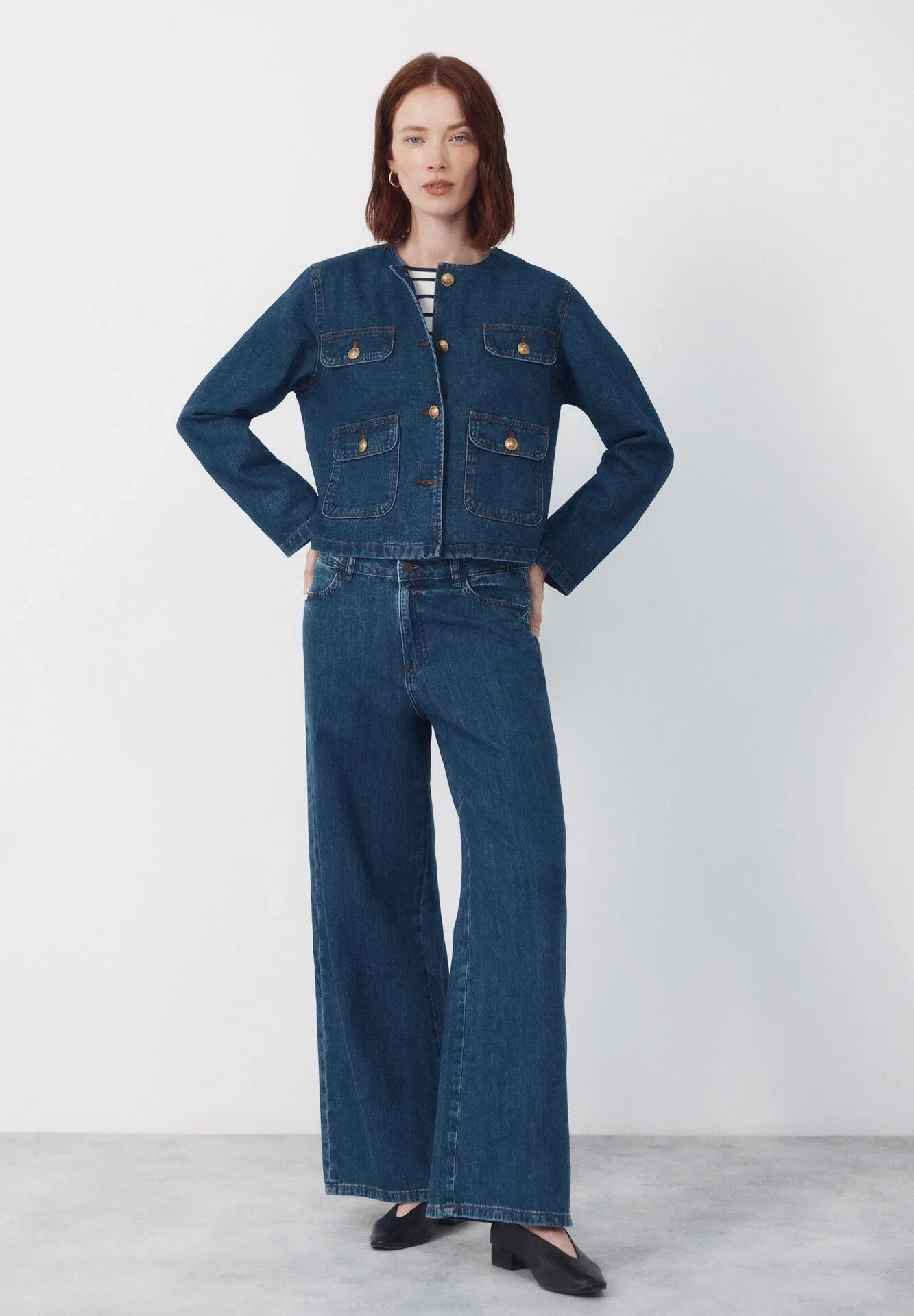 Veste Marin En Denim - Image 1 of 4