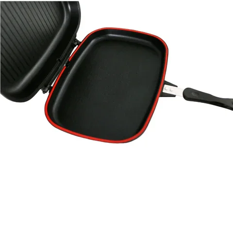 Poêle À Double Grill Rectangulaire Antiadhésive - Image 1 of 4