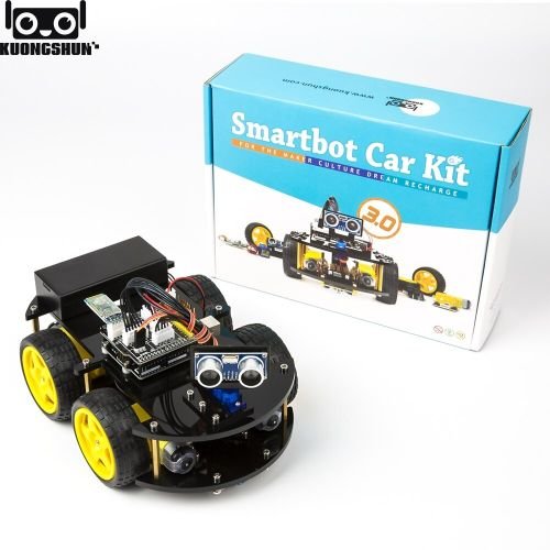 Smart Car Kit 3.0, Voiture Intelligente Et Éducative Pour Arduino Uno R3 - Image 1 of 3