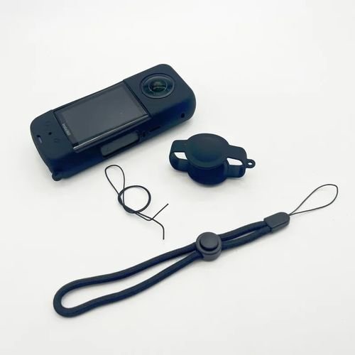 Insta360 X3 Coque En Silicone Protection De Caoutchouc Souple + Couvercle Capuchon - Image 1 of 3